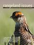 CONSERVING THE LESSER PRAIRIE-CHICKEN WHILE MAINTAINING ECONOMIC VIABILITY OF GRAZING. volume 5 no A PUBLICATION HELPING LANDOWNERS