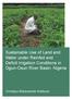 Sustainable Use of Land and Water under Rainfed and Deﬁcit Irrigation Conditions in Ogun-Osun River Basin, Nigeria