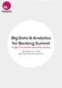 Big Data & Analytics for Banking Summit Insight & Innovation with Data Science