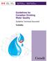 Guidelines for Canadian Drinking Water Quality