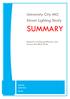University City MO Street Lighting Study SUMMARY. Funded by the Energy Efficiency and Conservation Block Grant. Authored by.