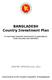 BANGLADESH Country Investment Plan