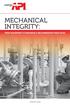 MECHANICAL INTEGRITY: FIXED EQUIPMENT STANDARDS & RECOMMENDED PRACTICES