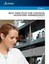 BEST PRACTICES FOR CHEMICAL INVENTORY MANAGEMENT WHITE PAPER