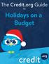 The Credit.org Guide. Holidays on a Budget