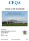 CEQA AIR QUALITY HANDBOOK. Guidelines for the Implementation of the. California Environmental Quality Act of 1970, as amended