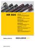 HR 500. Edition 09/2016 HR 500 HR 500 T. HR 500 Guss. HR 500 Alu HR 500 G HR 500 GT. Made by Guhring
