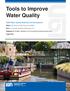 Tools to Improve Water Quality