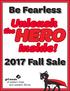 Be Fearless Fall Sale