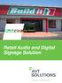 Retail Audio and Digital Signage Solution