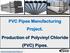 PVC Pipes Manufacturing Project. Production of Polyvinyl Chloride (PVC) Pipes.