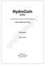 HydroCoin (HYC) providing clean energy for the blockchain era.  Whitepaper. -draft v0.50-