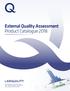 External Quality Assessment Product Catalogue 2018