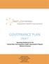GOVERNANCE PLAN DRAFT. Operating Guidelines for the Central New York Population Health Improvement Program Advisory Structure