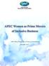 APEC Policy Partnership on Women and the Economy. November APEC Women as Prime Movers of Inclusive Business 1