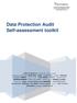 Data Protection Audit Self-assessment toolkit