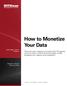 How to Monetize Your Data