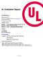 UL Evaluation Report UL ER Issued: July 25, UL Category Code: ULFB. CSI MasterFormat