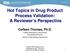 Hot Topics in Drug Product Process Validation: A Reviewer s Perspective