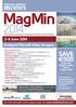 MagMin SAVE. 2-4 June Budapest Marriott Hotel, Hungary. when you register online before 7 March 2014