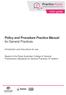 Policy and Procedure Practice Manual for General Practices