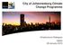 City of Johannesburg Climate Change Programme. Infrastructure Dialogues DBSA 28 January 2010