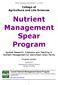 Nutrient Management Spear Program