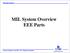 MIL System Overview EEE Parts