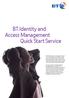 BT Identity and Access Management Quick Start Service