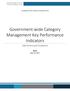 Government-wide Category Management Key Performance Indicators