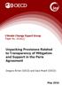 Unpacking Provisions Related to Transparency of Mitigation and Support in the Paris Agreement