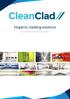 Hygienic cladding solutions. the complete internal cladding solution