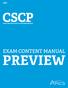 EXAM CONTENT MANUAL PREVIEW