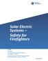Solar Electric Systems Safety for Firefighters