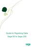 Guide to Migrating Data Sage 50 to Sage 200