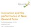 Innovation and the performance of New Zealand firms