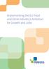 Implementing the EU Food and Drink Industry s Ambition for Growth and Jobs