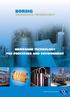 BORSIG MEMBRANE TECHNOLOGY FOR PROCESSES AND ENVIRONMENT MEMBRANE TECHNOLOGY. A Member of KNM Group Berhad