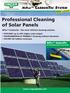 Professional Cleaning of Solar Panels
