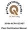 2018a ACPA QCAST. Plant Certification Manual