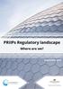 PRIIPs Regulatory landscape. Where are we?
