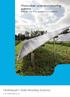 Photovoltaic open land mounting systems