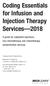 Coding Essentials for Infusion and Injection Therapy Services 2018