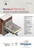 TR26 LPC/FM. Insulation INSULATION FOR FLAT ROOFS WATERPROOFED WITH MECHANICALLY FIXED SINGLE PLY WATERPROOFING. CI/SfB