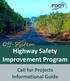 Off-System. Highway Safety Improvement Program. Call for Projects Informational Guide