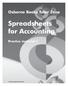 Spreadsheets for Accounting