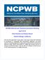 NCPWB 2018 Annual Technical Committee Meeting April Omni Rancho Las Palmas Resort Rancho Mirage, California