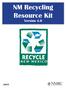 NM Recycling Resource Kit. Version 4.0