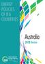 ENERGY POLICIES OF IEA COUNTRIES. Australia 2018 Review. Secure Sustainable Together