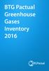 BTG Pactual Greenhouse Gases Inventory 2016